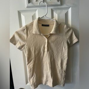 Brandy Melville Liliana Polo Collar Top